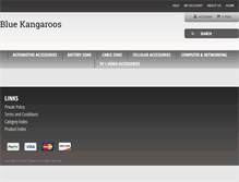 Tablet Screenshot of bluekangaroos.com